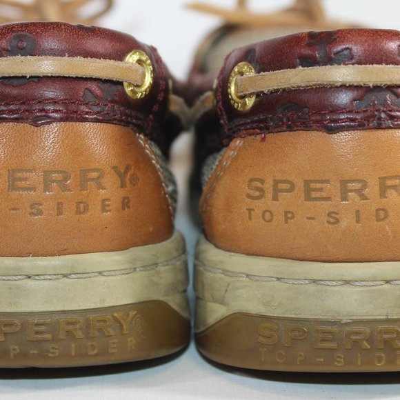 *SOLD* SPERRY Topsider Boat Shoe Leather Anchors 7 - Picture 5 of 9